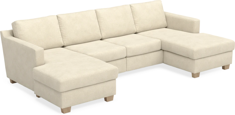 Friday - 2-sits soffa med två schäslonger - Beige