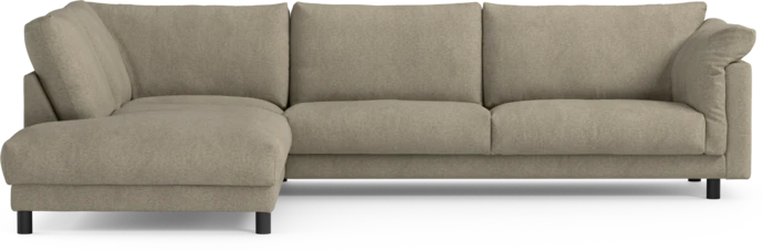 Cherrie, 3-sits soffa med divan vänster, fast klädsel