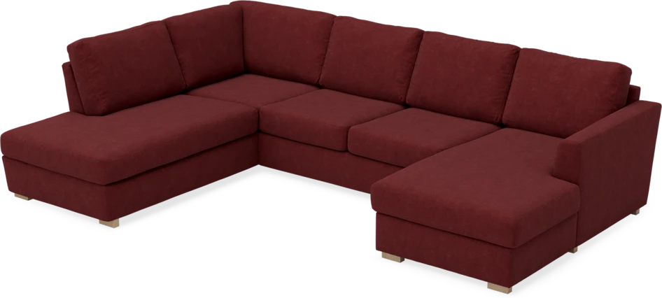 Friday - 3-sits soffa med divan vänster och schäslong höger - Rosa