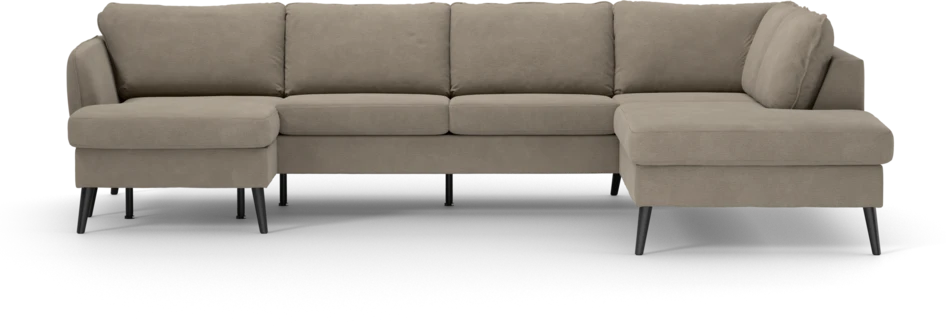 County - 3-sits soffa med schäslong vänster och divan höger - Beige
