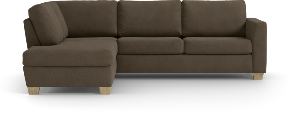 Friday - 2,5-sits soffa med divan vänster - Brun