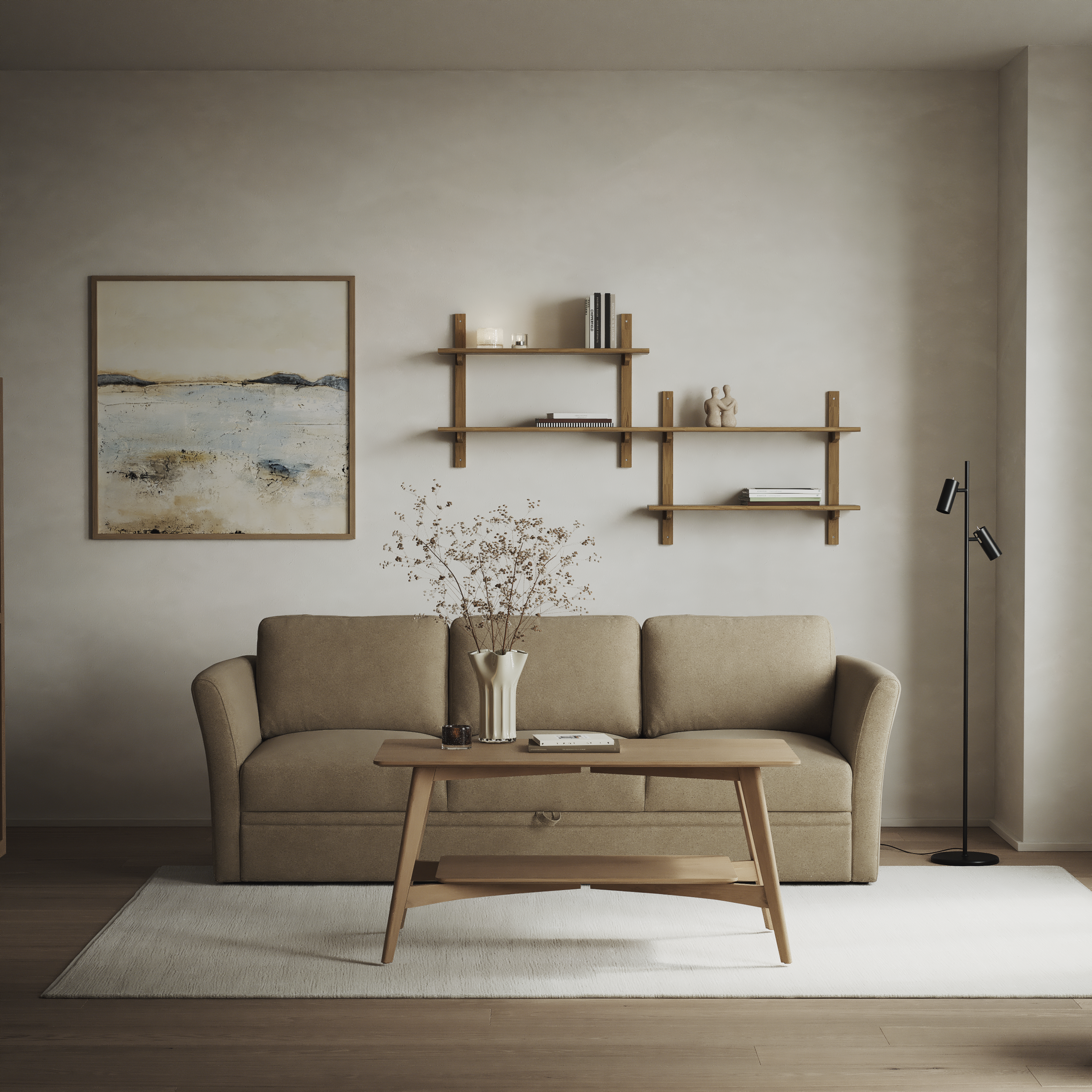 Öland - Bäddsoffa 3-sits, längsbäddad - inspiration