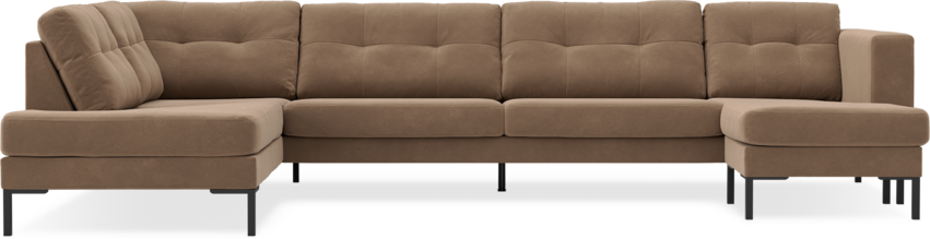 Rio - 4-sits soffa med divan vänster och schäslong höger - Beige