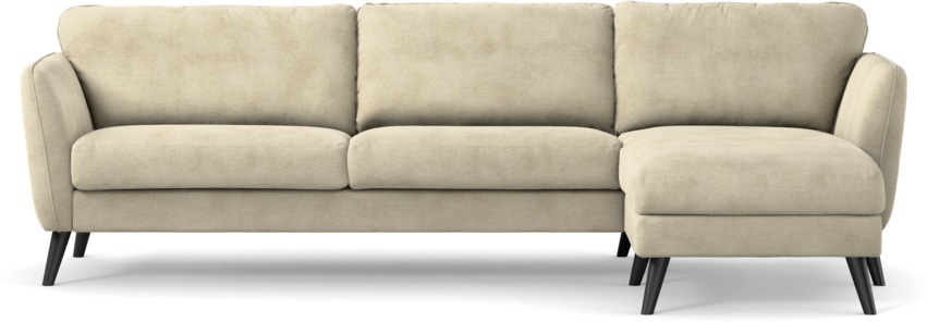 Bridge - 3-sits soffa med schäslong höger - Beige