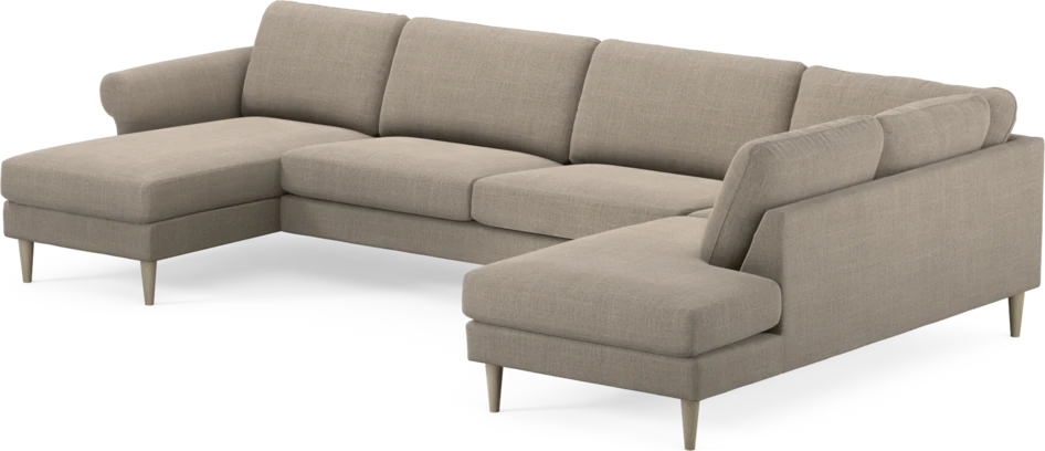 Bridge - 3-sits soffa med schäslong vänster och divan höger - Beige