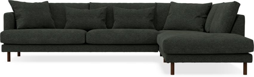 Harper - 3-sits soffa med divan höger - Grå