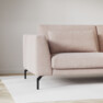 Willow - 3-sits soffa, hel dyna, fast klädsel - Rosa