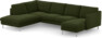 Madison Lux - 2-sits soffa med divan vänster och schäslong höger - Grön