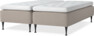 Delux Sense - Ramsäng, dubbelsäng med bäddmadrass - Beige