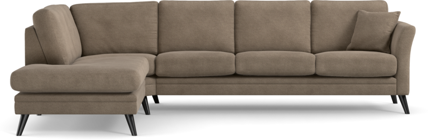 Eden - 3-sits soffa med divan - Brun