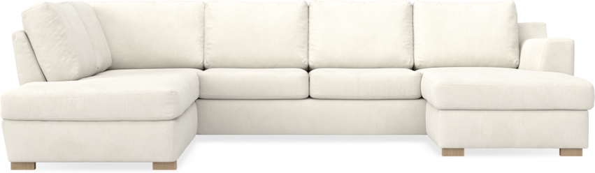 Friday - 3-sits soffa med divan vänster och schäslong höger - Vit