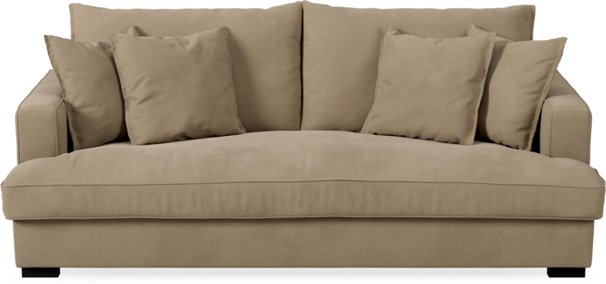 Mila - 3-sits soffa, hel dyna - Beige