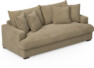 Mila - 3-sits soffa, hel dyna - Beige