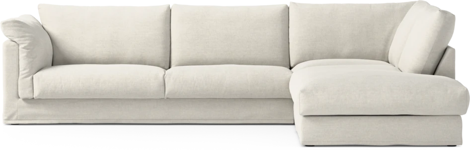 Cherrie Klädsel - Klädsel till 3-sits soffa med divan höger - Vit
