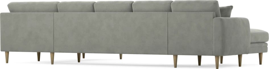 Eden - 3-sits soffa med schäslong vänster och divan höger - Grå