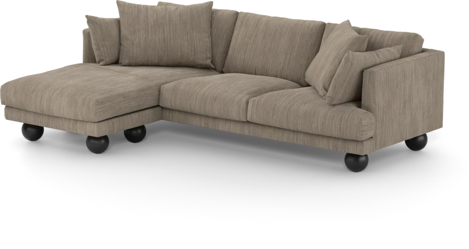 Harper - 4-sits med schäslong vänster - Beige