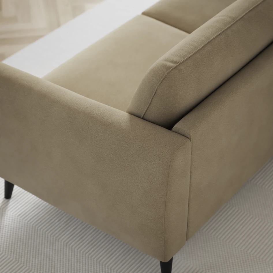 Bridge - Hörnsoffa, 2+3-sits med schäslong höger - Beige