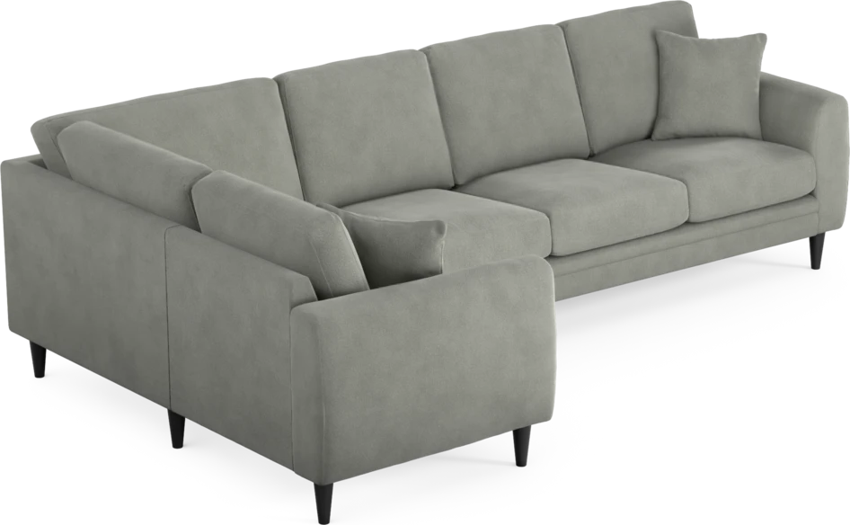 Eden - Hörnsoffa, 1+3-sits - Grå