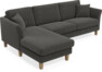 Eden - 2,5-sits soffa med schäslong - Grå
