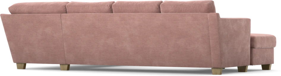 Friday - 3-sits soffa med schäslong vänster och divan höger - Rosa