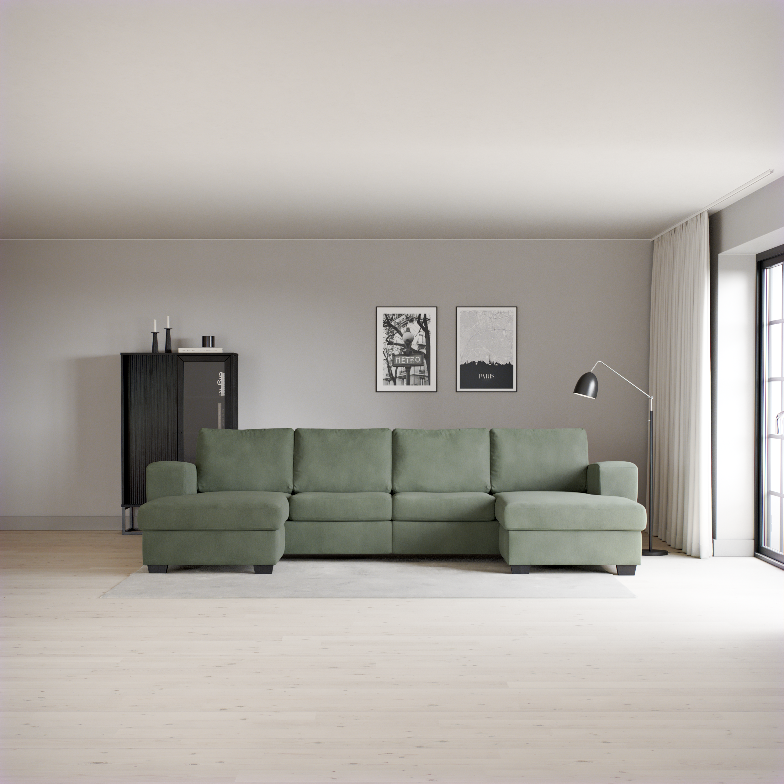 Friday - 2-sits soffa med två schäslonger - inspiration