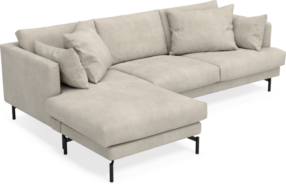 Harper - 4-sits med schäslong vänster - Beige