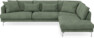 Harper - 3-sits soffa med divan höger - Grön
