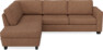 Friday - 2,5-sits soffa med divan vänster - Orange