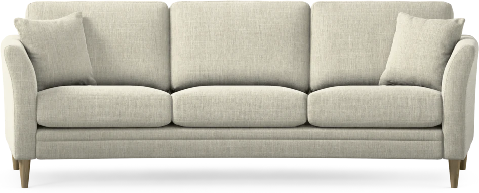 Eden - 3-sits soffa svängd - Beige