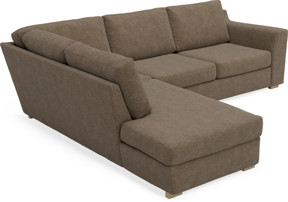 Friday - 2,5-sits soffa med divan vänster - Brun