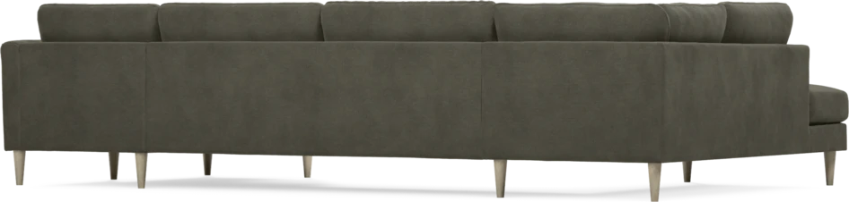 Bridge - 3-sits soffa med divan vänster och schäslong höger - Grå