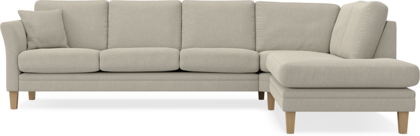 Eden - 3-sits soffa med divan - Brun