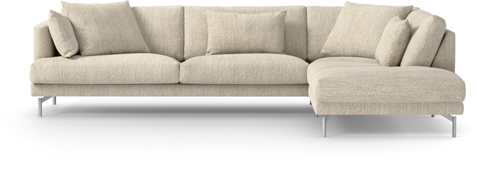 Harper - 3-sits soffa med divan höger - Beige