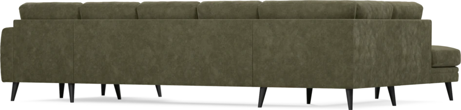 Eden - 3-sits soffa med divan vänster och schäslong höger - Grön