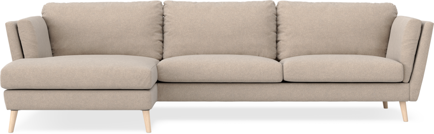 Madison - 3-sits soffa med schäslong vänster - Beige