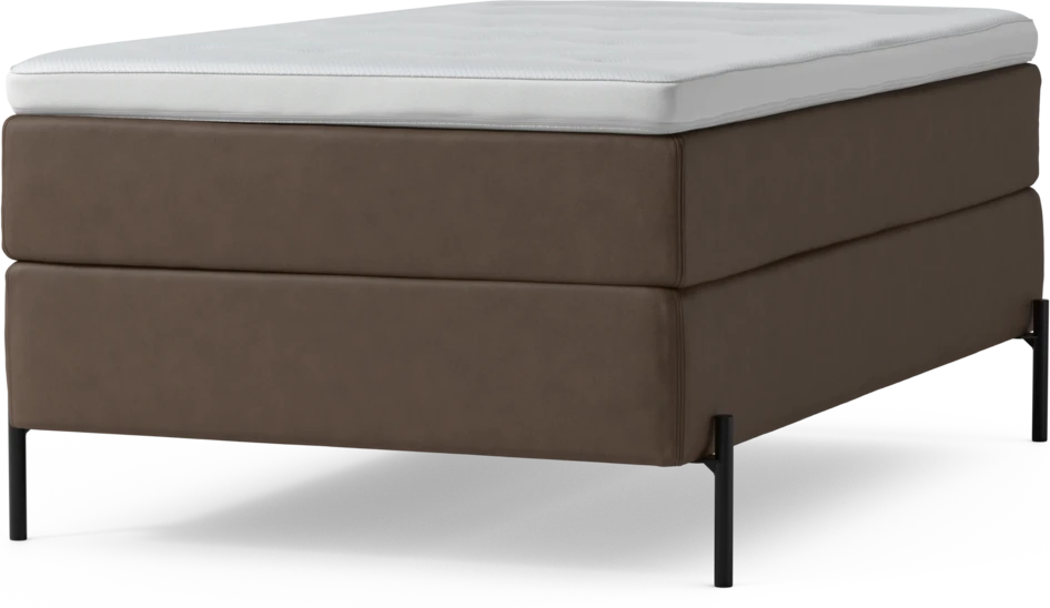 Delux Exclusive - Kontinentalsäng, enkelsäng 120 cm med bäddmadrass och sängben