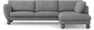 Madison Lux - 3-sits soffa med divan höger - Vit