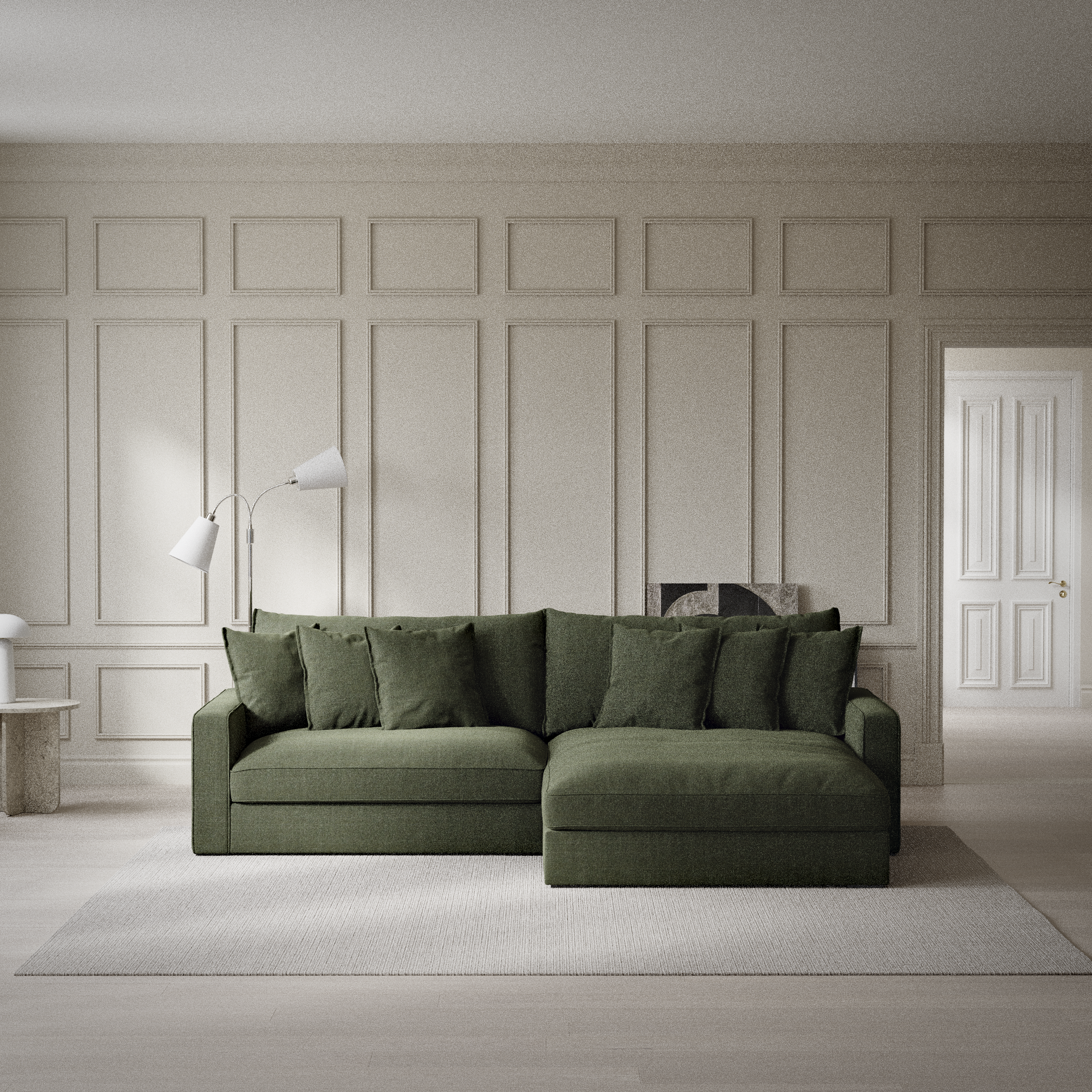 Rossi, 2-sits soffa med schäslong XL höger