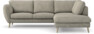Madison - 2-sits soffa med divan höger - Vit