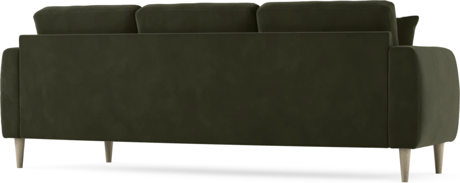 Eden - 3-sits soffa svängd - Grön