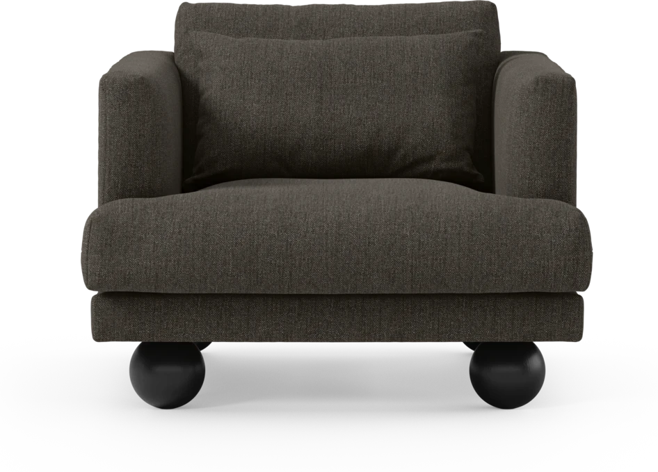 Harper - Fåtölj, 75 cm - Brun