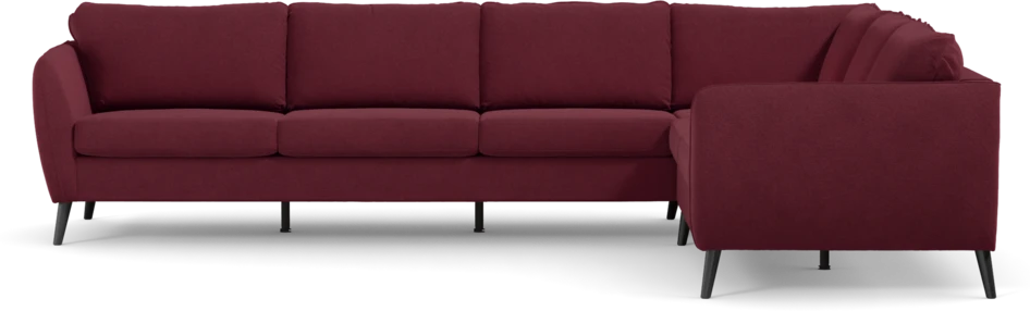 County - Hörnsoffa, 3+2-sits - Röd