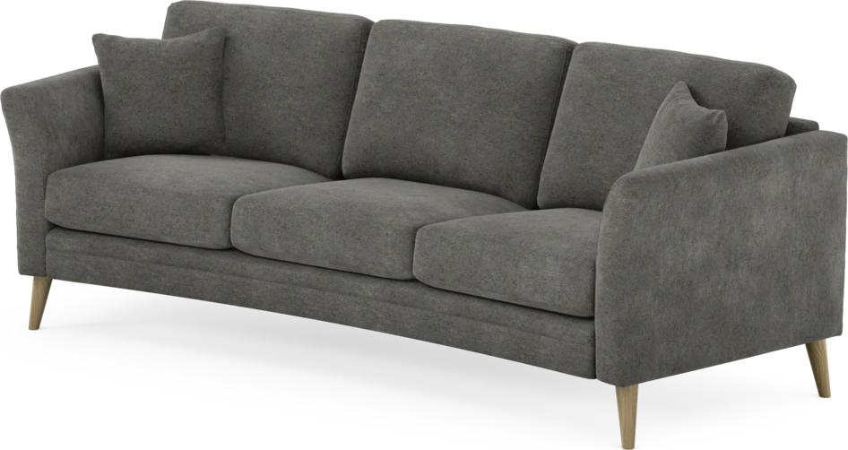 Eden - 3-sits soffa svängd - Grå