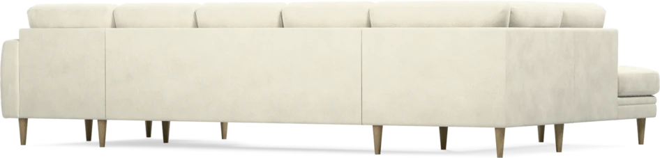 Eden - 3-sits soffa med divan vänster och schäslong höger - Vit