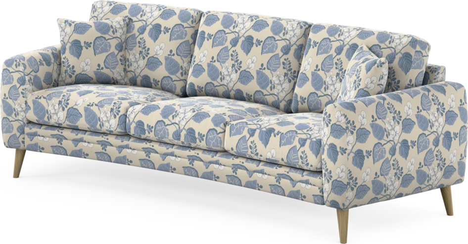 Eden - 3-sits soffa svängd - Flerfärgad