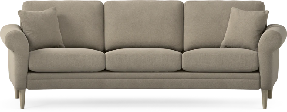 Eden - 3-sits soffa svängd - Beige