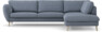 Madison Lux - 3-sits soffa med divan höger - Blå