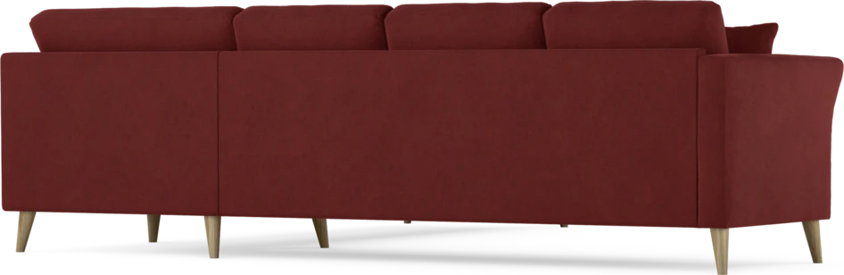 Eden - Hörnsoffa, 3+3-sits - Röd
