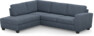 Friday - 2,5-sits soffa med divan vänster - Blå