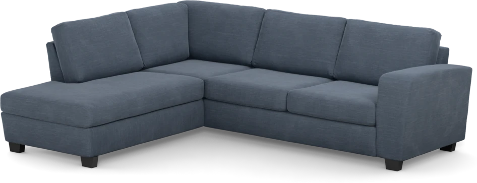 Friday - 2,5-sits soffa med divan vänster - Blå